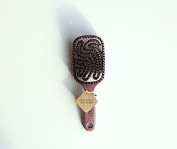 Nordic Bio Brush m. Naturhår mørk lilla